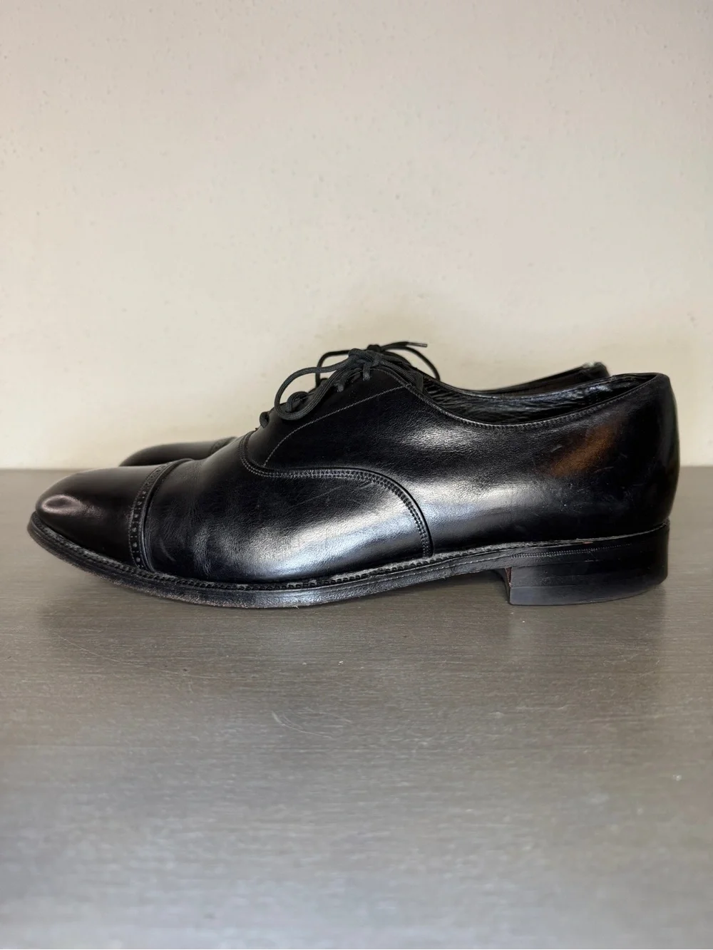 Vintage Church’s Bloomingdale’s Cap Toe Oxford Leather Dress Shoes Men’s 10.5 E